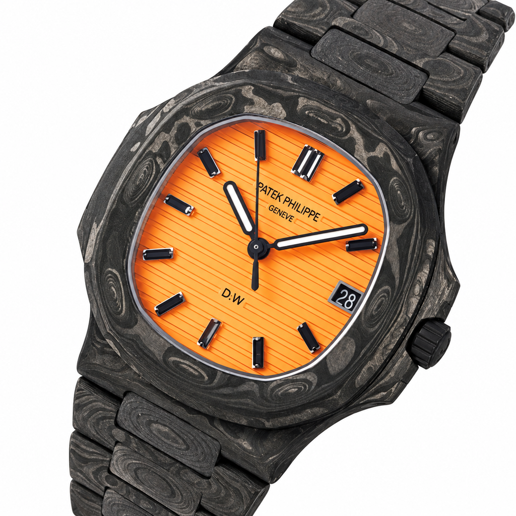 Patek Philippe Nautilus Full Carbon Orange Dial G-Blue DiW 1/5