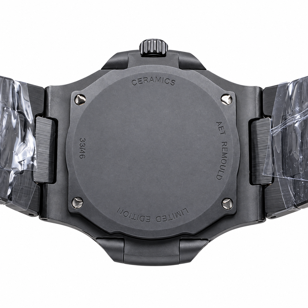 Patek Philippe Black Ceramic Nautilus Yellow Dial AMG Edition