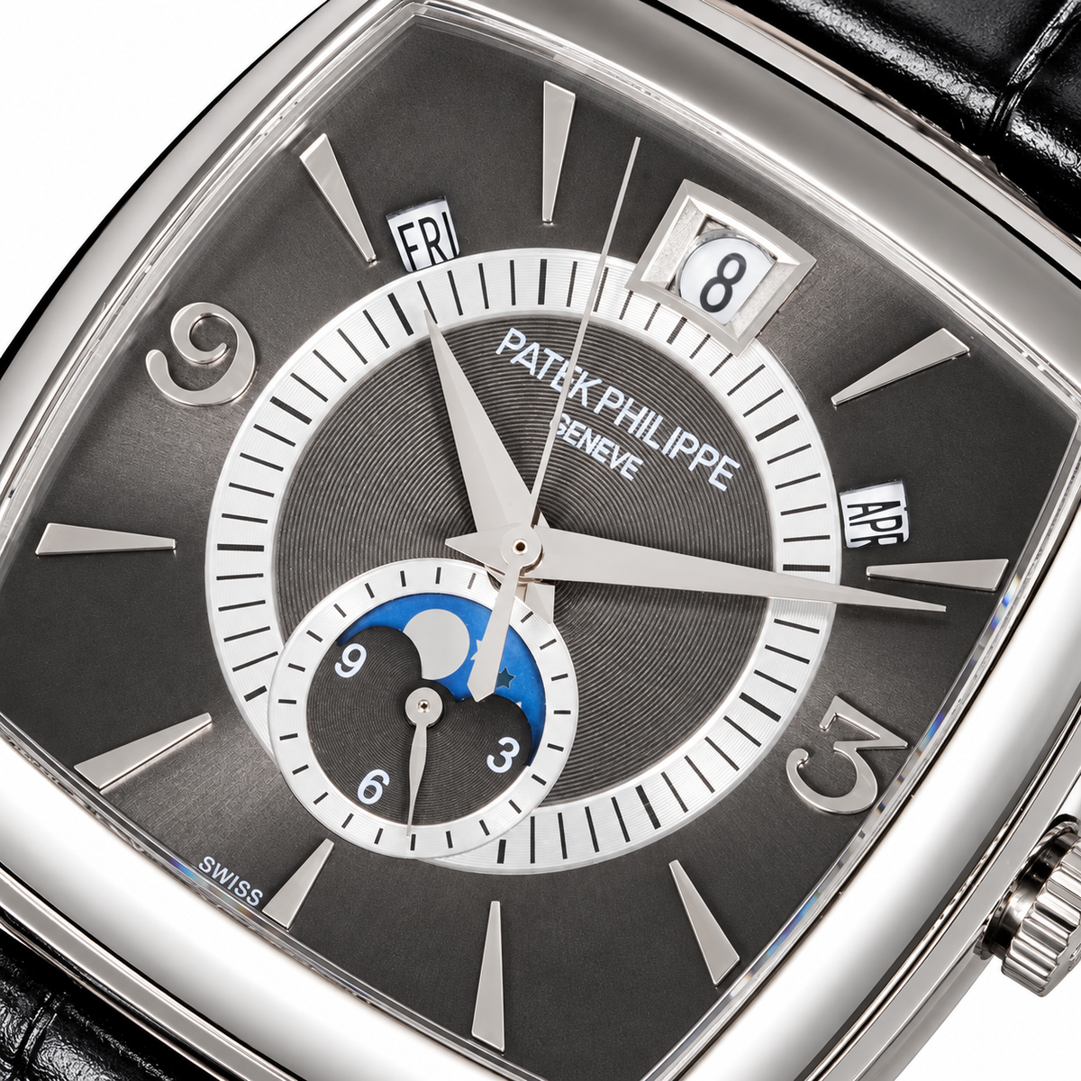 Patek Philippe White Gold Gondolo Slate Dial Moon Phase