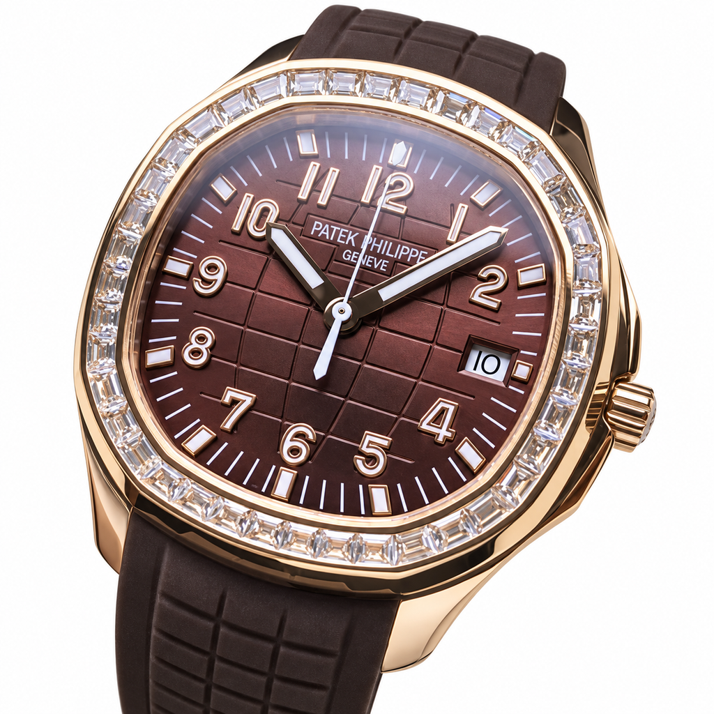 Patek Philippe Aquanaut Luce | Rose Gold Diamond Brown Dial