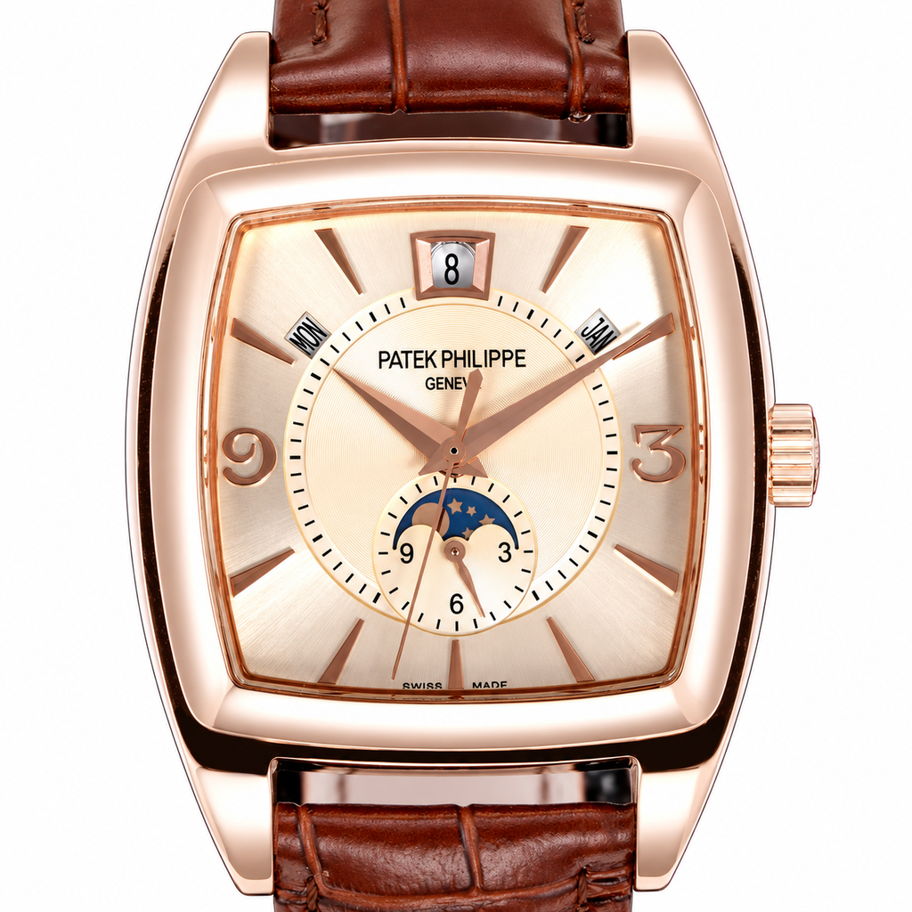 Patek Philippe Rose Gold Gondolo Annual Calendar Moon Phase