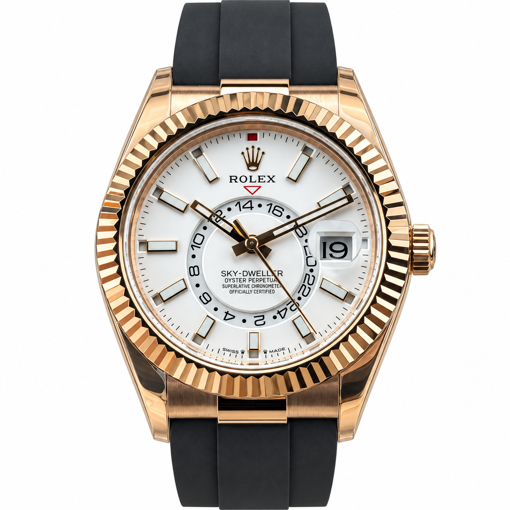 Rolex Steel Moon Phase Watch
