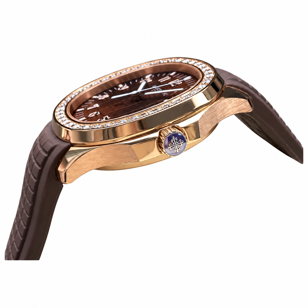 Patek Philippe Aquanaut Luce | Rose Gold Diamond Brown Dial