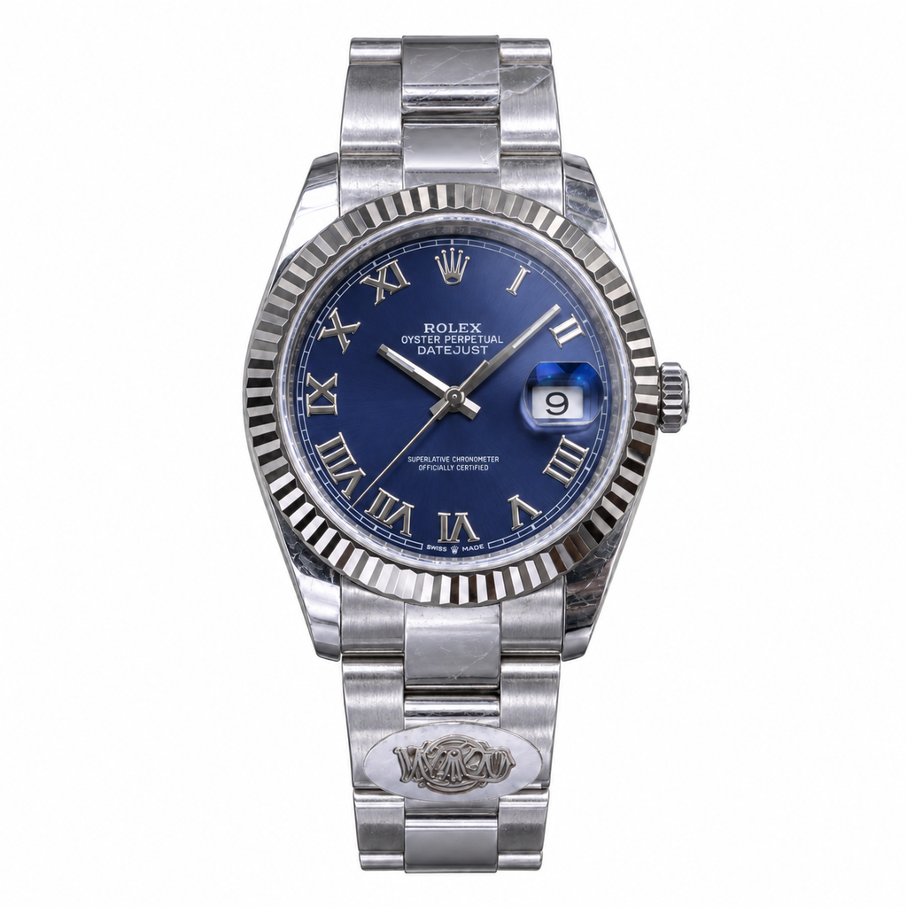 Rolex Datejust 41 Steel Blue Roman Dial Oyster
