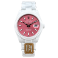 Rolex Datejust 41 White Ceramic Pink Dial