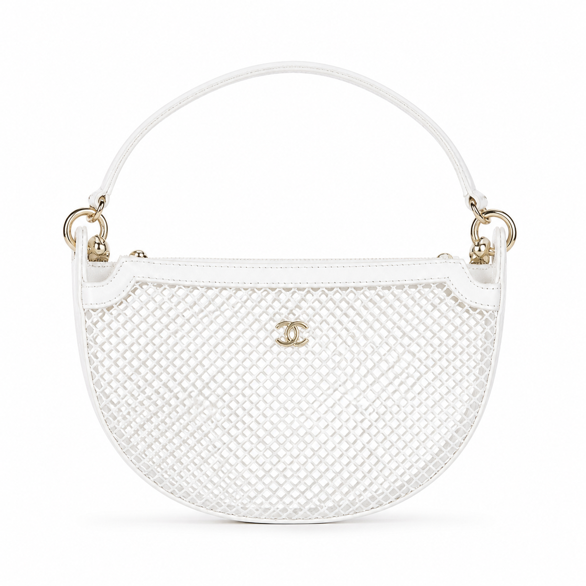 Chanel Quilted CC Small Top Handle Bag | Detachable Chain — 22cm