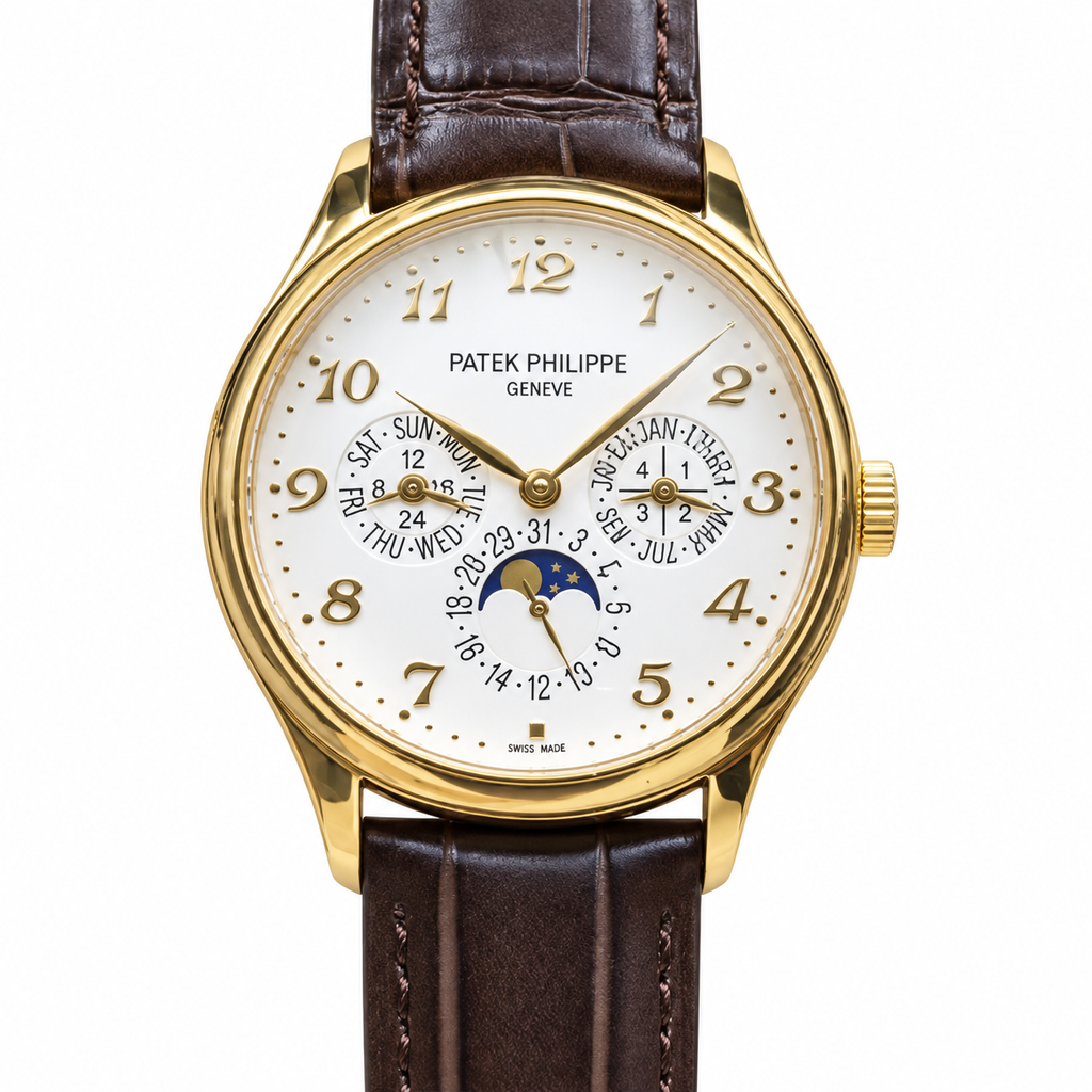 Patek Philippe Yellow Gold Perpetual Calendar Moon Phase