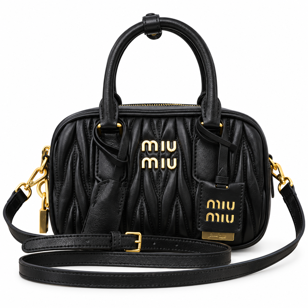 Miu Miu Small Leather Shoulder Bag 19cm